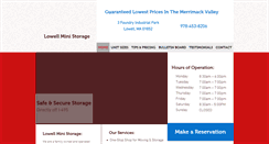 Desktop Screenshot of lowellministorage.com